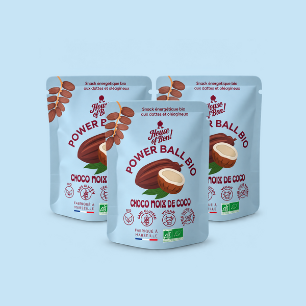 Power Ball - Choco Noix de Coco - Pack de 3