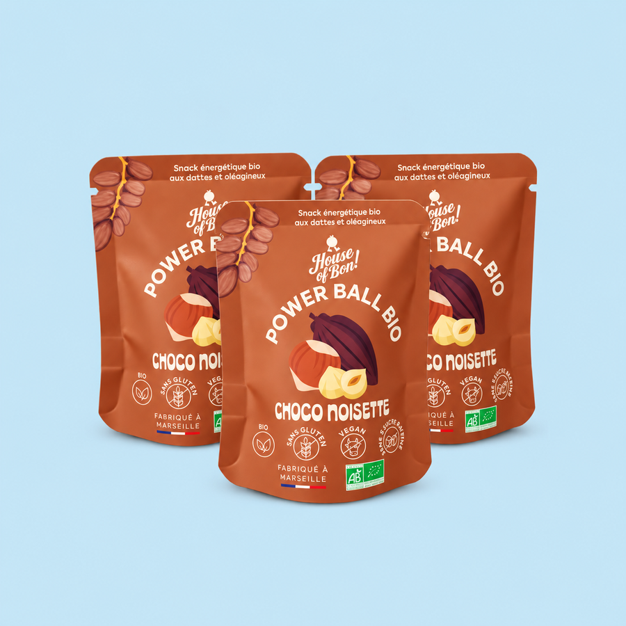 Power Ball - Choco Noisette - Pack de 3