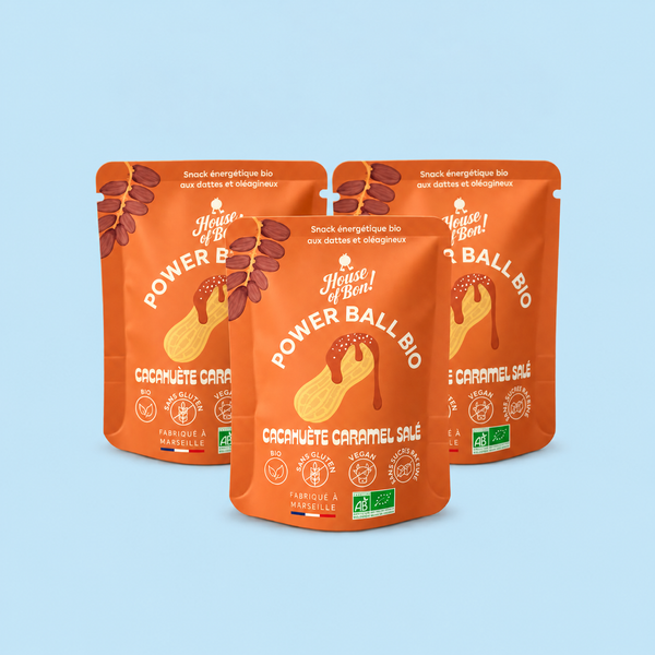 Power Ball - Cacahuète Caramel Salé - Pack de 3